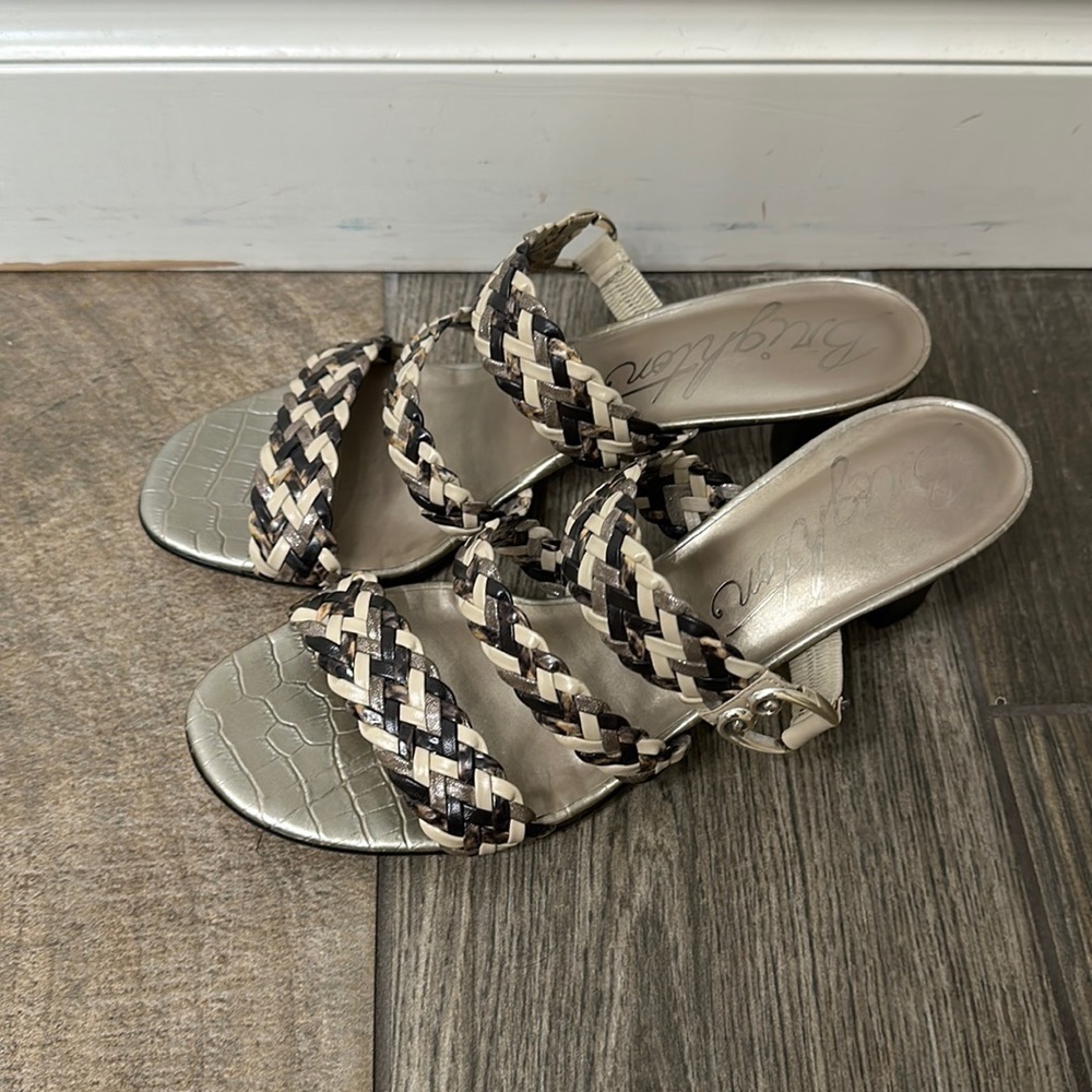 Brighton Tress braided heeled sandals size 8.5M